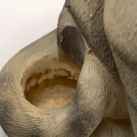 Adorable Cat Resin Candle Holder with Blue Bird - Versatile Decor Accent - Picture 6 of 7